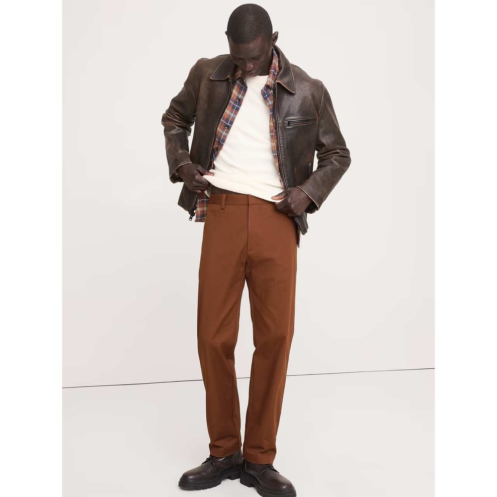 Banana Republic Straight Chinos Burnt Sienna Size 33x34 New With Tags